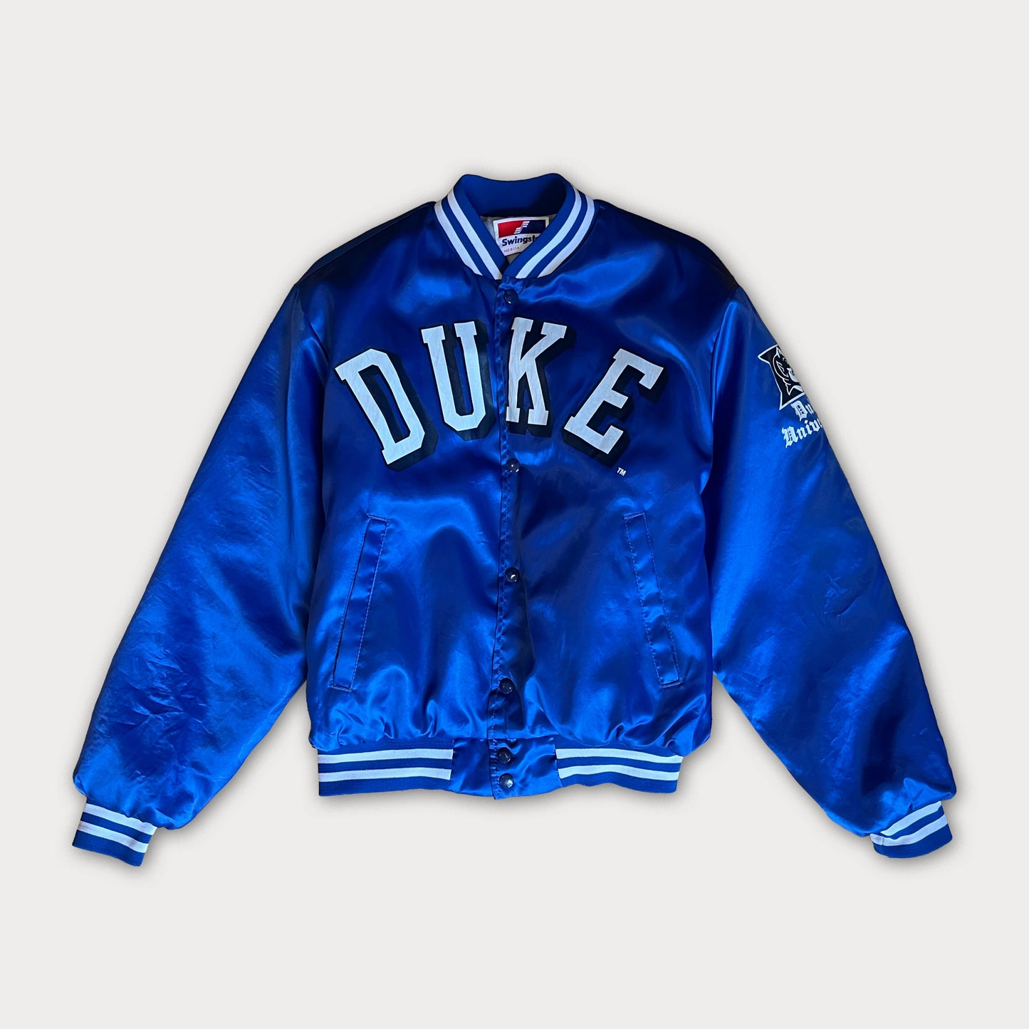 90's Duke University Bomber Jacket by Swingster